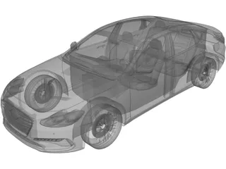 Hyundai Azera (2018) 3D Model preview