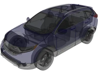 Honda CR-V Touring (2020) 3D Model preview