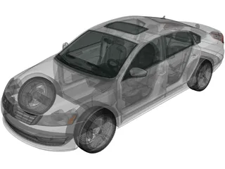 Volkswagen Passat B7 (2011) 3D Model preview