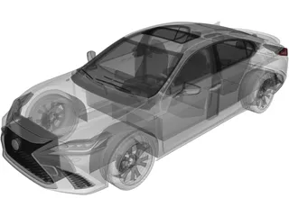 Lexus ES350 (2019) 3D Model preview