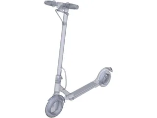 Electric Scooter 3D Model preview