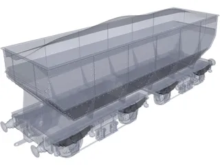 Gresley Coal Wagon 3D Model preview