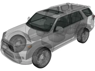 Toyota 4Runner (2011) 3D Model preview