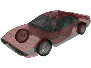 Ferrari Mondial (1980) 3D Model preview