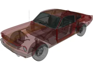 Ford Mustang GT350H Shelby [+Interior] (1966) 3D Model preview