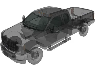 Ford F-250 XLT (2015) 3D Model preview