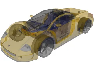 Volkswagen W12 Syncro (1997) 3D Model preview