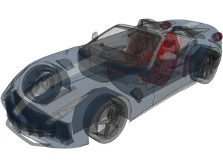 Ferrari F60 America (2015) 3D Model preview