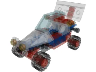 Lego Beach Buggy 3D Model preview