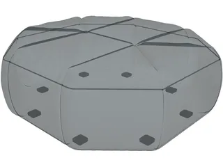 Cloud Pouf 3D Model preview