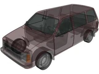 Dodge Caravan (1984) 3D Model preview