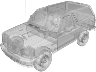 Ford Bronco (1992) 3D Model preview