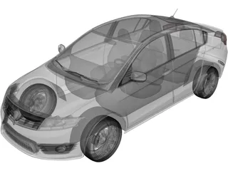 Proton Preve (2012) 3D Model preview