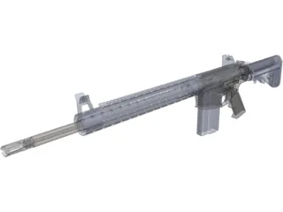 AR-10 3D Model preview