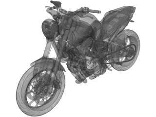 Motorbike 3D Model preview