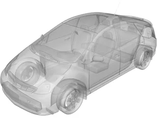 Toyota Prius (2003) 3D Model preview