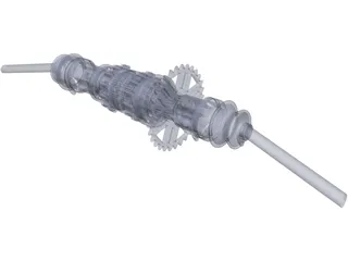 Limited Slip Differential with CV Joints 3D Model preview