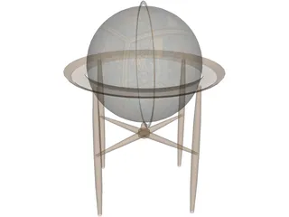 Antique Globe 3D Model preview