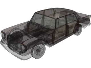 Mercedes-Benz 220S [W111] (1964) 3D Model preview