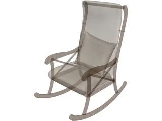 Rocking Chair 3D Model preview