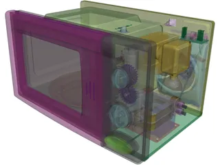 Microwave Oven 3D Model preview