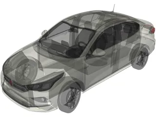 Fiat Cronos (2018) 3D Model preview