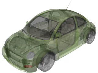 Volkswagen Beetle (2000) 3D Model preview