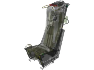 Mk7 Ejection Seat 3D Model preview
