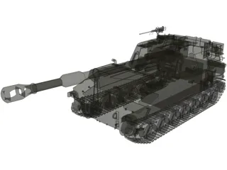 M109A2 Swiss 3D Model preview