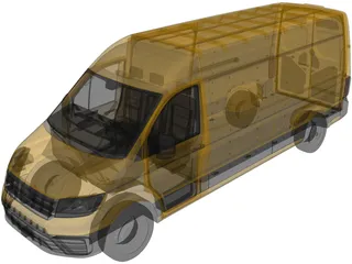 Volkswagen Crafter Cargo (2017) 3D Model preview