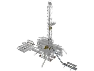 Land Rig 3D Model preview