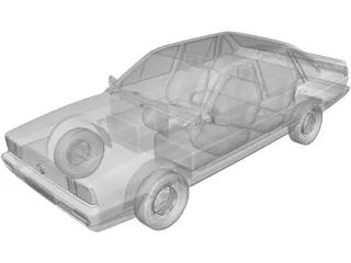 Volkswagen Santana (1985) 3D Model preview