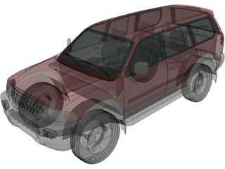 Mitsubishi Pajero Sport (1996) 3D Model preview