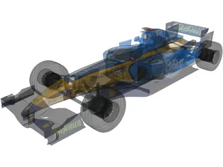 Renault F1 R25 3D Model preview