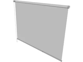 Roller Blinds 3D Model preview
