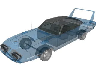 Plymouth Road Runner Superbird (1970) 3D Model preview