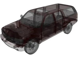 Chevrolet Suburban (2000) 3D Model preview