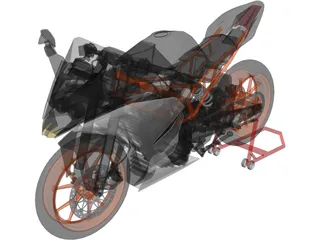 KTM RC 390 3D Model preview