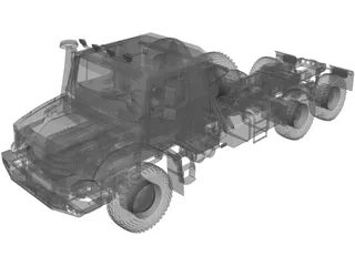 Mercedes-Benz Zetros 6x6 Truck 3D Model preview