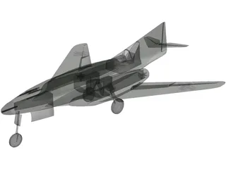Messerschmidt Me 262 HG III 3D Model preview