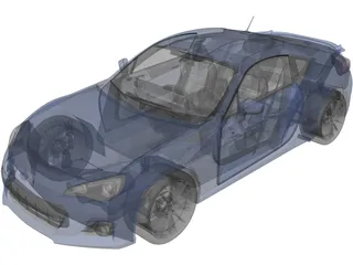 Subaru BRZ [FA20] (2014) 3D Model preview
