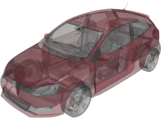 Volkswagen Polo GTI (2012) 3D Model preview