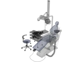 Dental Clinic Chair 3D Model preview