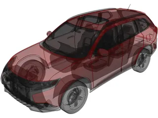 Mitsubishi Outlander GT 3D Model preview