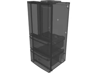 LG Refrigerator 3D Model preview