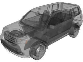 Honda Pilot (2014) 3D Model preview