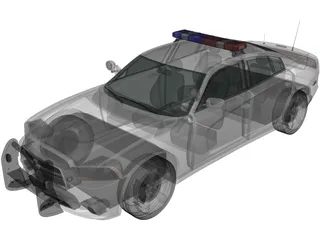 Dodge Charger Police (2011) 3D Model preview