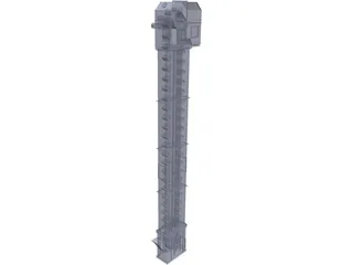 Bucket Elevator 3D Model preview
