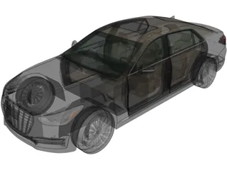 Genesis G90 (2017) 3D Model preview