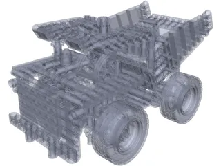 Lego Technic 42035 Mining Truck (2015) 3D Model preview